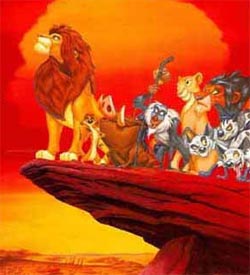 Regele leu - Lion King - desene animate - planse de colorat